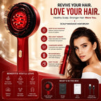 Premium 3-1 Red Light Therapy Scalp Massager Comb | Oil Massager For Scalp Hair | Electric Hair Massager Comb | Hair Massager Machine | 3 In 1 Hair Oil Applicator | Head Relaxation At Home