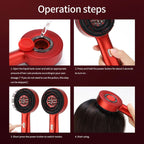 Premium 3-1 Red Light Therapy Scalp Massager Comb | Oil Massager For Scalp Hair | Electric Hair Massager Comb | Hair Massager Machine | 3 In 1 Hair Oil Applicator | Head Relaxation At Home