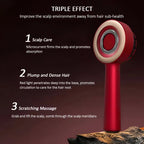 Premium 3-1 Red Light Therapy Scalp Massager Comb | Oil Massager For Scalp Hair | Electric Hair Massager Comb | Hair Massager Machine | 3 In 1 Hair Oil Applicator | Head Relaxation At Home